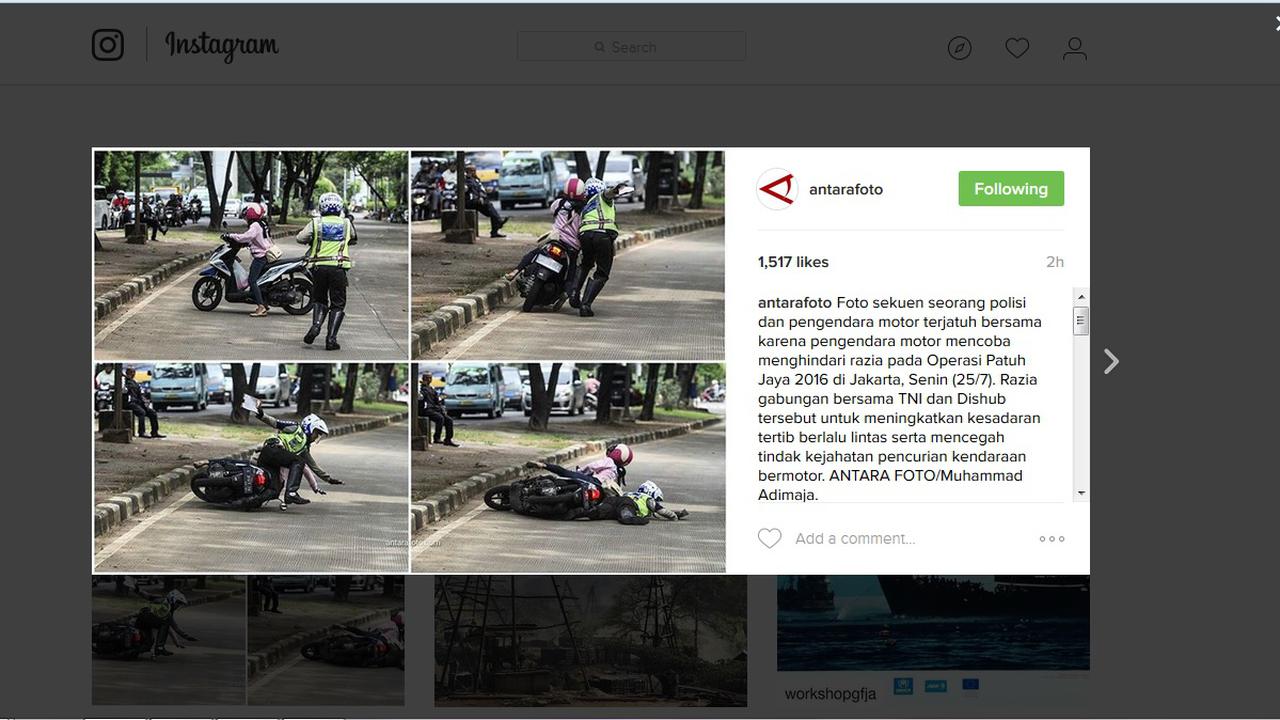 Jtuh dan Tertimpa Motor