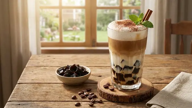 Resep Cappucino Cincau untuk Buka Puasa Cuma Pakai 3 Bahan/Gemini AI