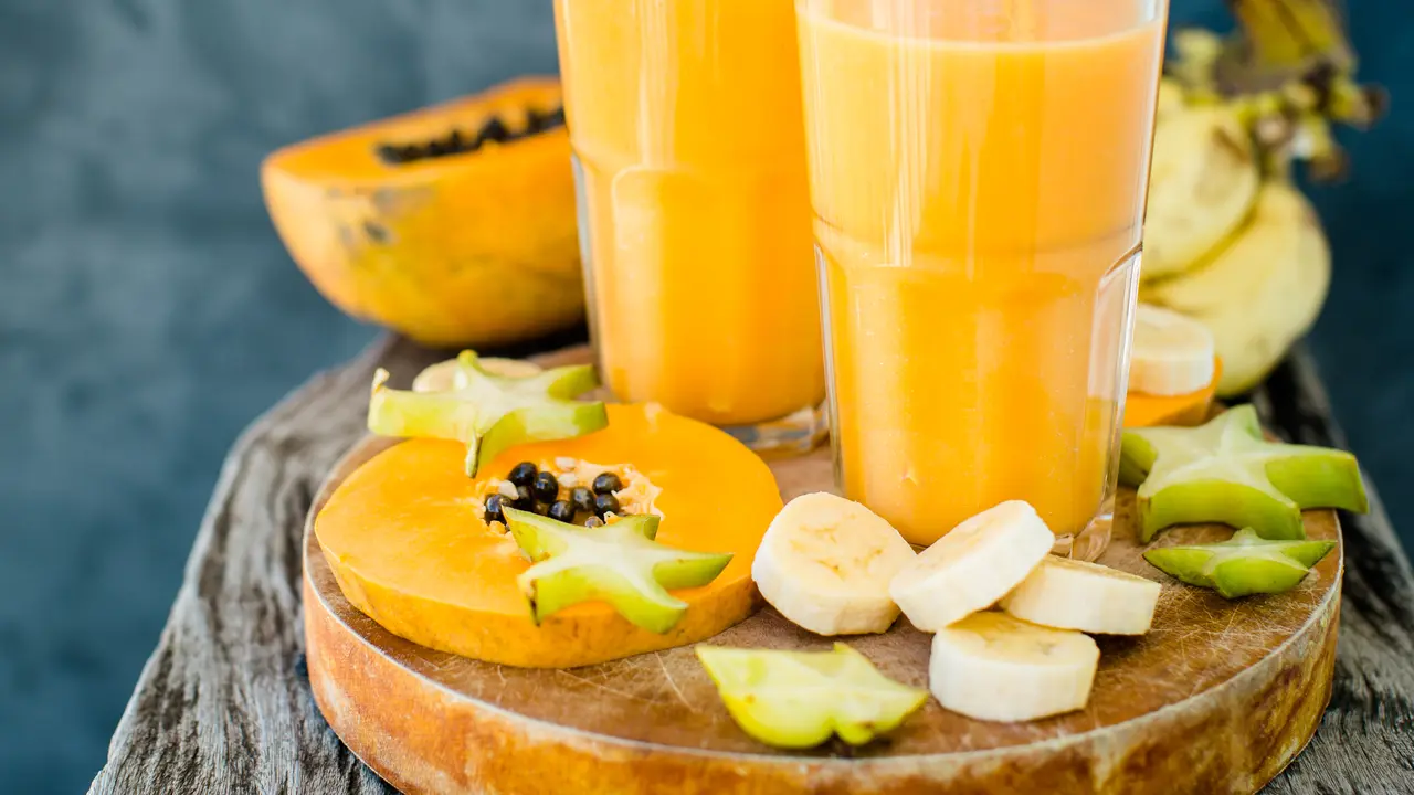 jus pepaya pisang