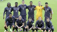 Skuad Timnas Inggris saat menghadapi Bosnia dan Herzegovina, 3 Juni 2024. (AP Photo/Scott Heppell)