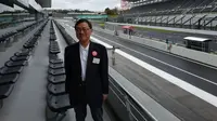 General Manager of Driving Safety Promotion Center Honda Motor Co Ltd Yoichi Harada. (Arthur/Liputan6)