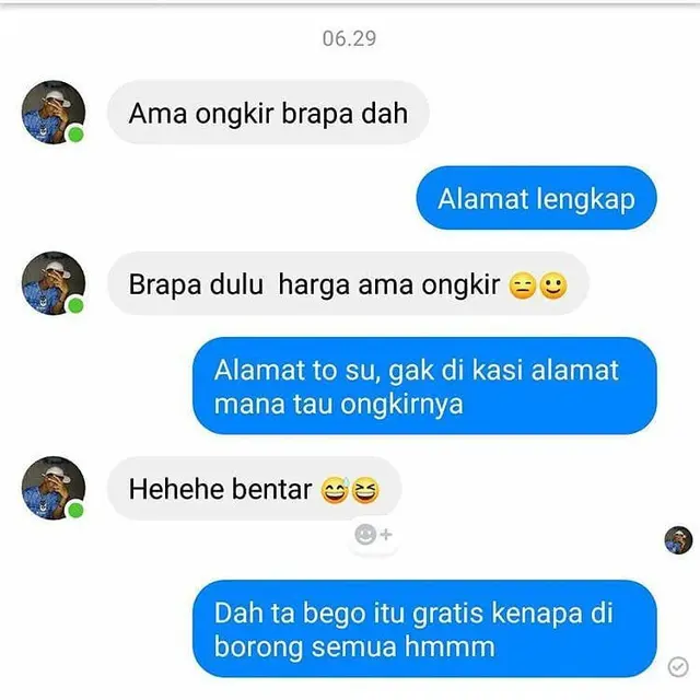 Obrolan Saat Nanya Ongkos Kirim Jualan Online Ini Bikin Pedagangnya Emosi