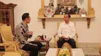 Presiden Jokowi bertemu dengan Ketua Kogasma Partai Demokrat Agus Harimurti Yudhoyono (AHY). (Foto: Michael Wicaksono_Kogasma PD)