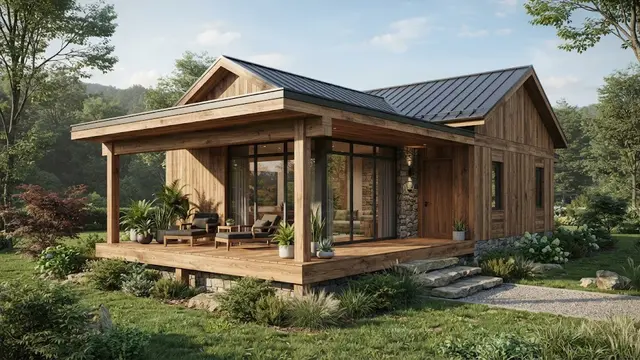 Rumah Kayu Minimalis yang Estetik
