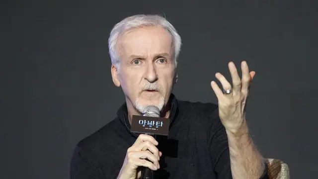 James Cameron. (AP Photo/Ahn Young-joon)