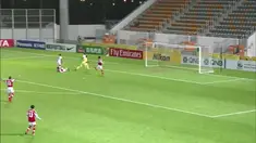 Video replay unik oleh SNTV saat Sony Norde striker klub Mohun Bagan asal India gagal mencetak gol saat memperoleh peluang emas di depan gawang kosong South China di Piala AFC (9/3/2016) lalu.