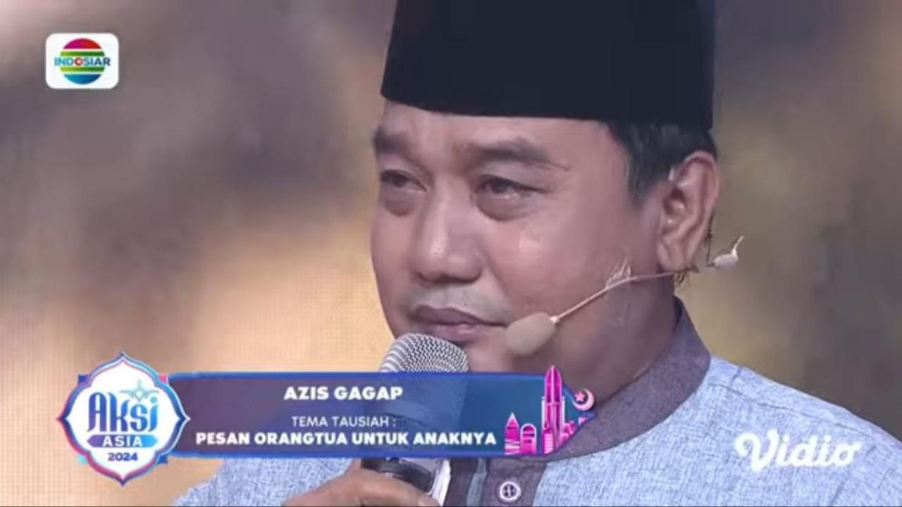 Selama Hidup, Azis Gagap Baru Pertama Kali Menangis di Atas Panggung Saat Ceramah Soal 'Pesan Orangtua Untuk Anaknya