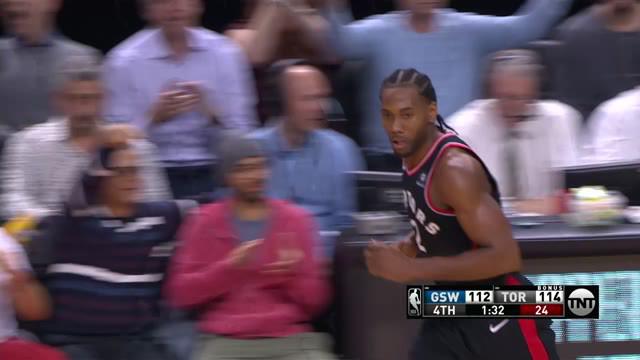 Kawhi Leonard mengumpulkan 37 poin dan meraih delapan rebound, Pascal Siakam menambah 26 poin ketika Raptors menurunkan Warriors dalam perpanjangan waktu, 131-128. Kevin Durant mencetak 51 poin dalam kekalahan