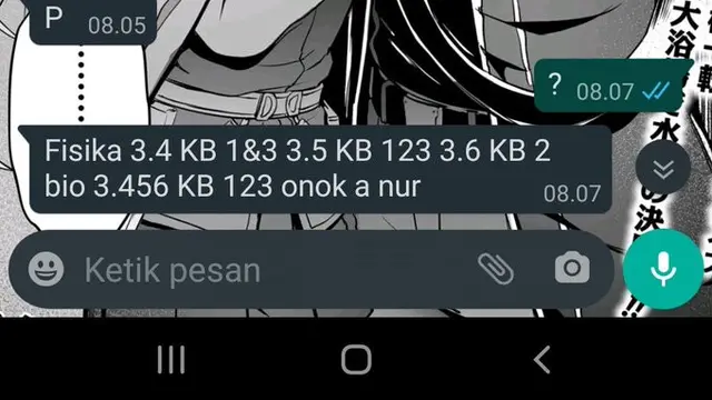 6 Chat Teman Sekelas Minta Contekan Ini Tidak Tahu Diri
