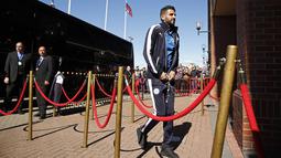  Pemain Leicester, Riyad Mahrez menempati urutan ke-2 pada indeks performa terbaik Liga Inggris pada data yang dikeluarkan premierleague.com dengan poin 868. (Action Images via Reuters/Lee Smith)