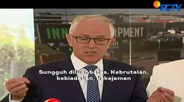 Banyak tokoh bersimpati atas rangkaian aksi teror bom di Surabaya, Jawa Timur. Salah satunya dari Perdana Menteri Australia Malcolm Turnbull.