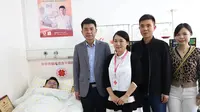 Chen Rendian setelah menjalani operasi (dok Facebook China Daily/https://www.facebook.com/chinadaily/photos/pcb.10157818241176291/10157818229761291/?type=3&theater/Ossid Duha Jussas Salma)