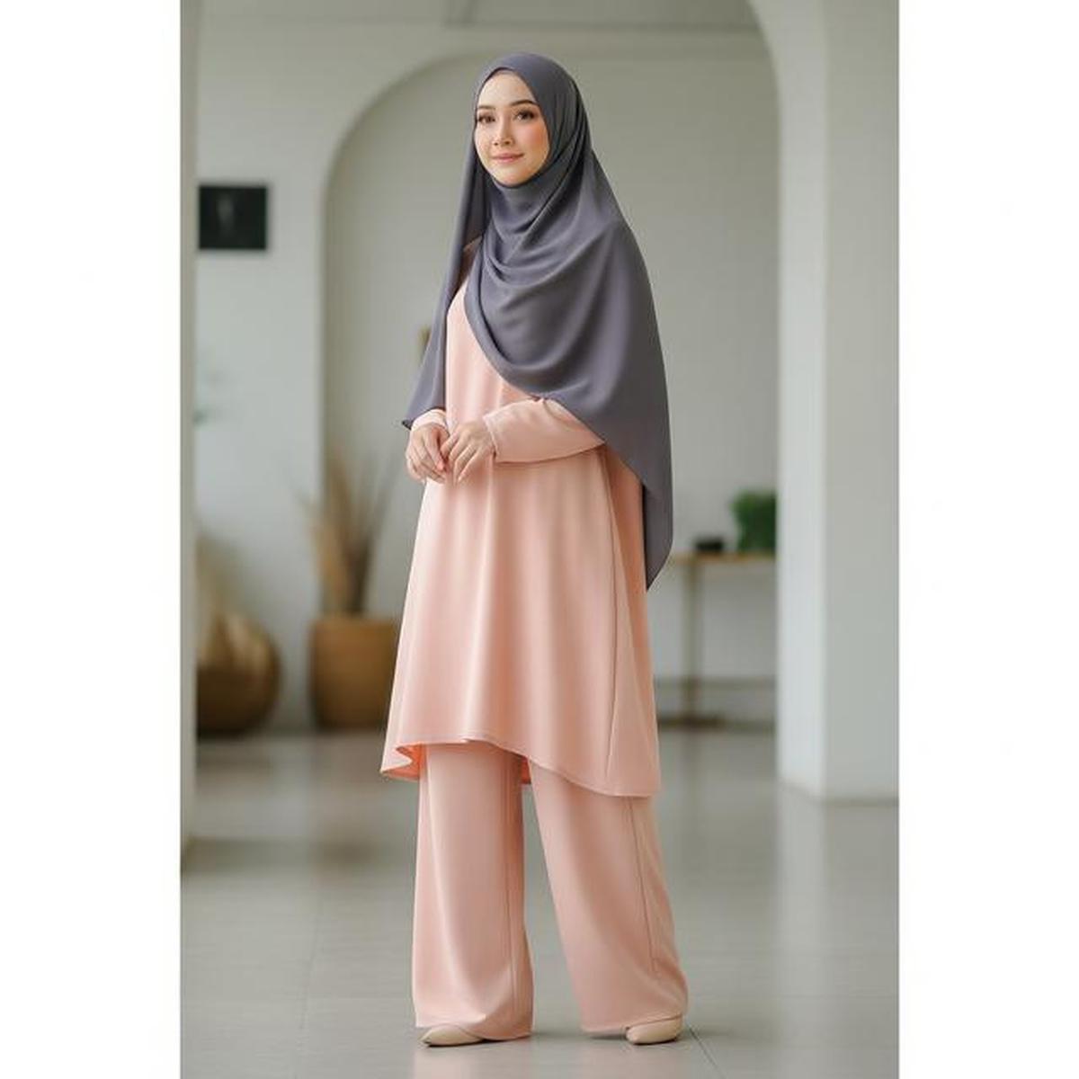 Baju Peach Cocok dengan Jilbab Warna Apa? Ini 6 Inspirasi Gaya yang Elegan