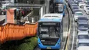 Bus Transjakarta saat melintasi jalur koridor I di Jakarta, Rabu (19/2/2025). (Liputan6.com/Angga Yuniar)
