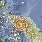 Gempa Magnitudo 4,1 menggetarkan wilayah Takengon, Aceh Tengah, Kamis (21/12/2023), pukul 09.43.57 WIB. (Liputan6.com/ Dok BMKG)