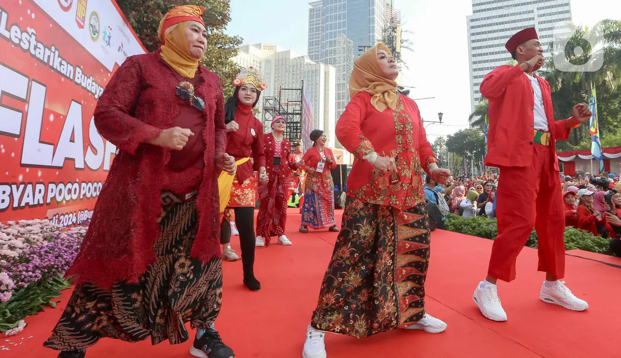 Flashmob diadakan Kongres Wanita Indonesia (Kowani). (Liputan6.com/Herman Zakharia)