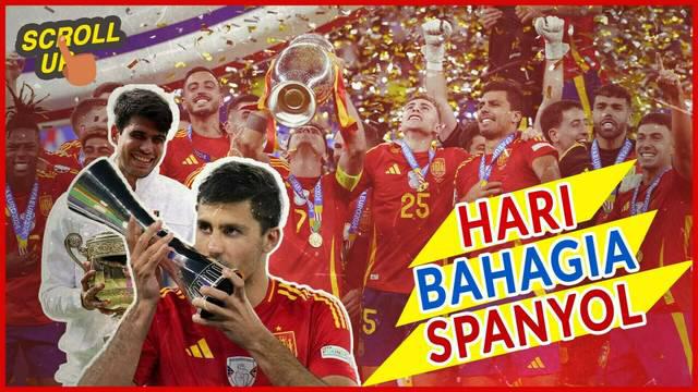 Scroll Up kali ini akan membahas hari bahagia untuk Spanyol lantaran atlet-atlet mereka berprestasi di Wimbledon dan Euro 2024