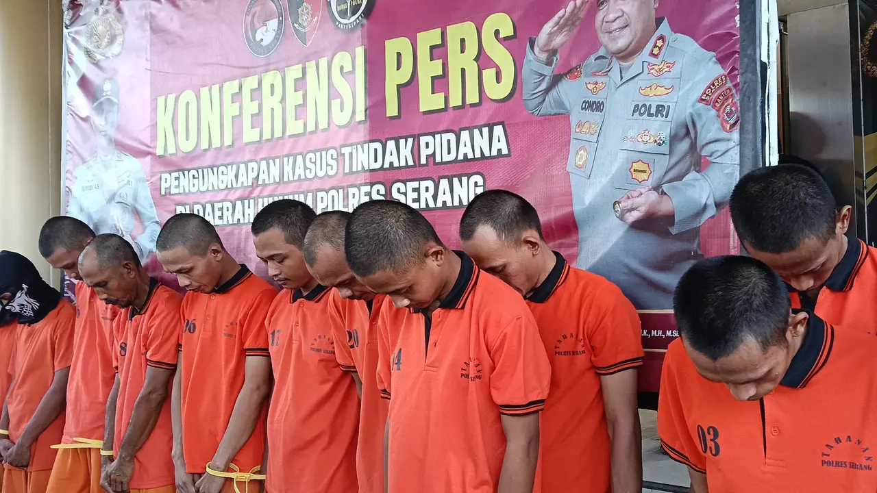 12 Pelaku Rudapaksa di Serang Ditangkap