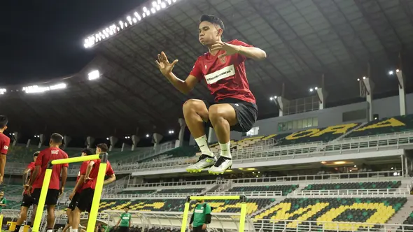 <p>Timnas Indonesia melakoni laga FIFA Matchday pertama lawan Palestina di stadion Gelora Bung Tomo, Surabaya (dok: PSSI)</p>