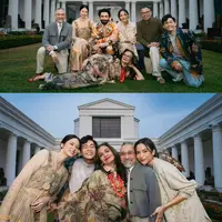 Laura Basuki, Putri Marino, hingga Reza Rahadian foto bersama di pengumuman nominasi. Dengan sentuhan wastra Indonesia, duta dan komite FFI itu tampilkan potret bak foto keluarga. [@hagaipakan]