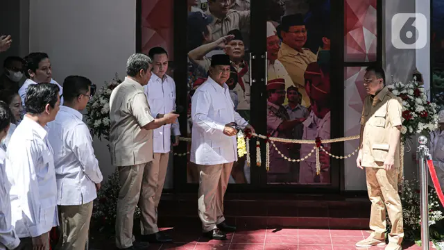 Prabowo Resmikan Kantor Badan Pemenangan Presiden Partai Gerindra