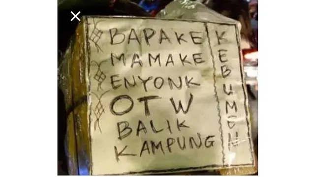 Pesan Unik Pengendara Saat Mudik