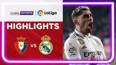 Berita Video, Real Madrid Kalahkan Osasuna Dua Gol Tanpa Balas di Pekan 22 Liga Spanyol pada Minggu (19/2/2023)