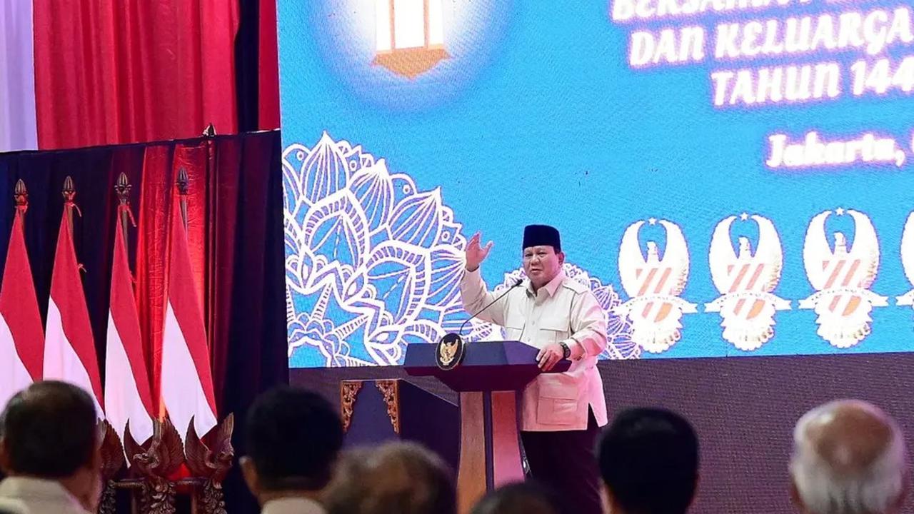 Presiden Prabowo di Acara Halal Bihalal Purnawirawan TNI