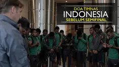 Video doa bersama Timnas Indonesia sebelum berangkat untuk leg I Semifinal Piala AFF 2016 melawan Vietnam.