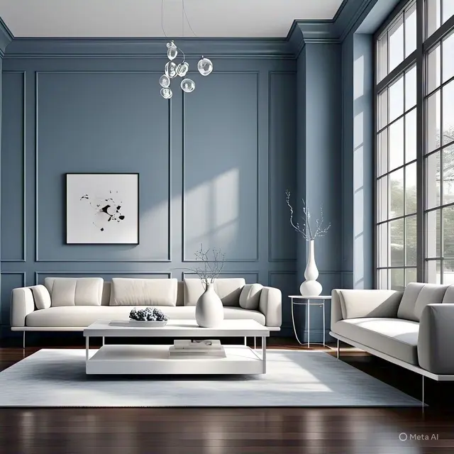 Inspirasi Cat Dua Warna Biru