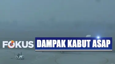 Jarak pandang di Bandara Sultan Thaha Jambi hanya berkisar 500 meter sehingga tak satupun pesawat bisa mendarat atau diberangkatkan.