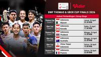 Link Live Streaming Piala Thomas 2026: Indonesia Vs Aljazair