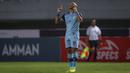 Penyerang Persela Lamongan, Ivan Carlos melakukan selebrasi usai mencetak gol ke gawang Persija Jakarta dalam laga pekan ke-4 BRI Liga 1 2021/2022 di Stadion Pakansari, Bogor, Jumat (24/09/2021). Persela kalah 1-2. (Bola.com/Bagaskara Lazuardi)
