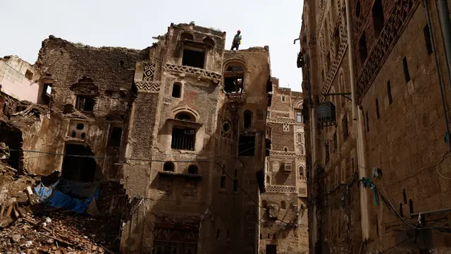 Banjir Yaman Hancurkan 4 Bangunan Bersejarah di Kota Tua Sana'a