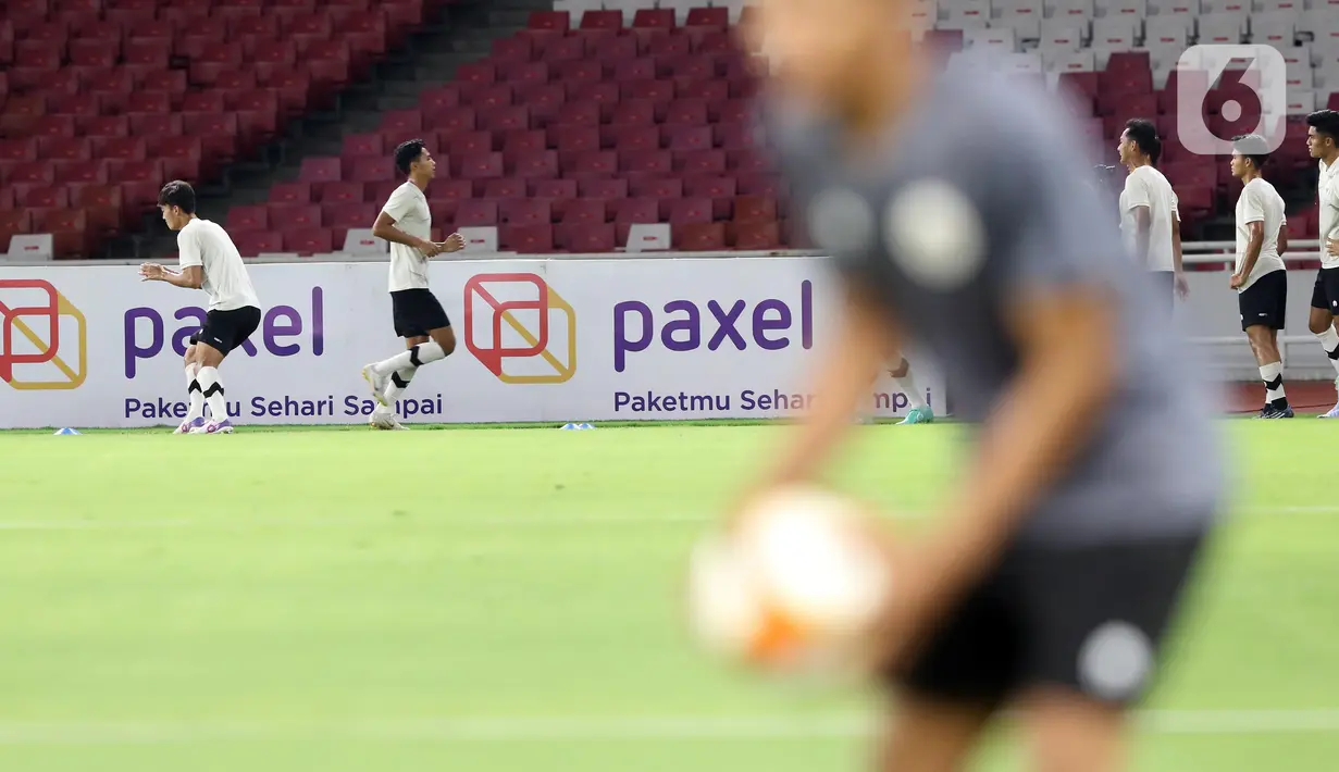 Diketahui, kini ada 34 pemain yang dipanggil menjalani pemusatan latihan (TC) Timnas Indonesia U-22. (Liputan6.com/Helmi Fithriansyah)