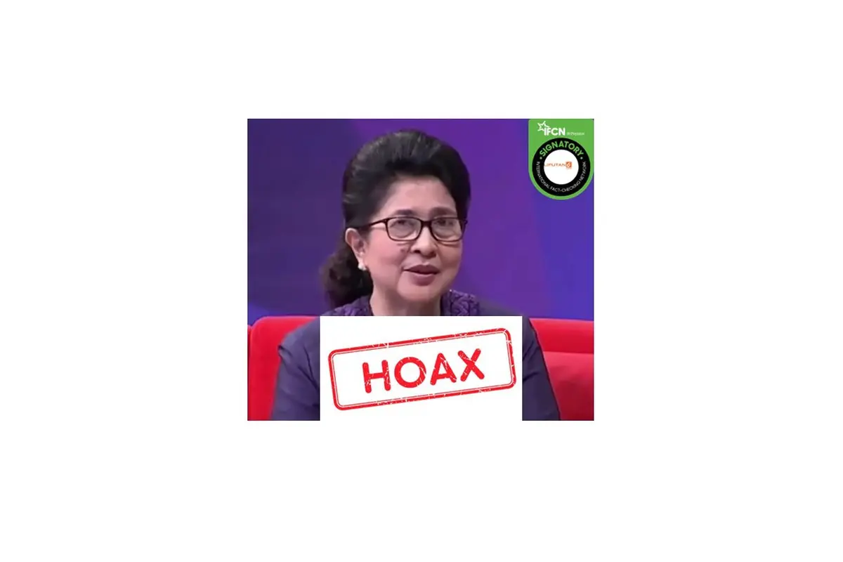 Cek fakta video Nila Moeloek berbicara soal obat prostat