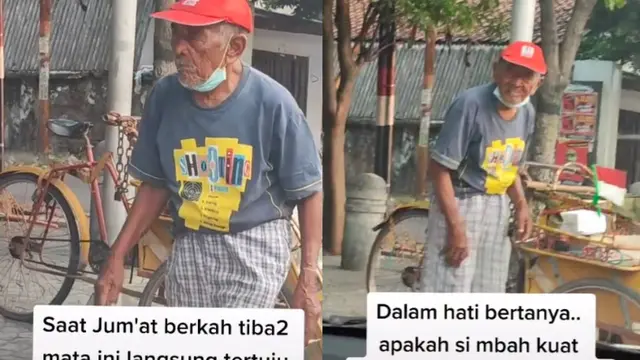 Sedih! Kakek 110 Tahun Masih Kerja Jadi Tukang Becak, Tak Punya Rumah