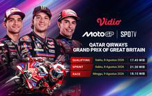 Nonton MotoGP Qatar Airways Grand Prix of Great Britain: Persaingan Gelar Dunia Hanya di Vidio