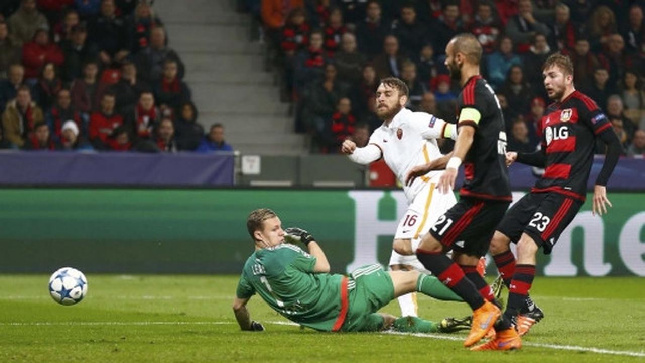 Duel sengit Leverkusen vs AS Roma berujung imbang 4-4