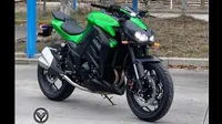 Yamax Z400 memiliki desain yang identik dengan Kawasaki Z1000. (Universbike Maroc)