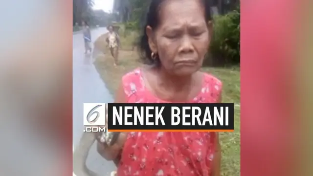 VIDEO: Nenek Bawa Ular Kobra Sepanjang 2 Meter Jalan-Jalan