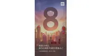 Poster peluncuran Xiaomi Mi 8 (Sumber: GSM Arena)