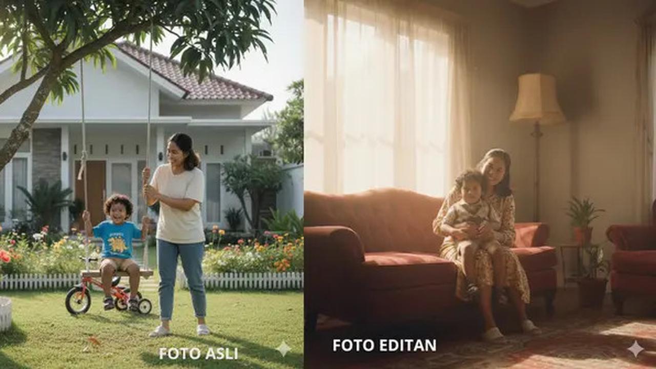 7 Prompt Gemini AI Viral Edit Foto Ibu dan Anak yang Masih Kecil ala Photoshoot