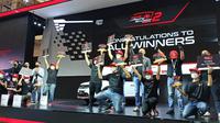 Jajaran pemenang dari kompetisi simulator Honda Racing Simulator Championship 2 (HRSC)