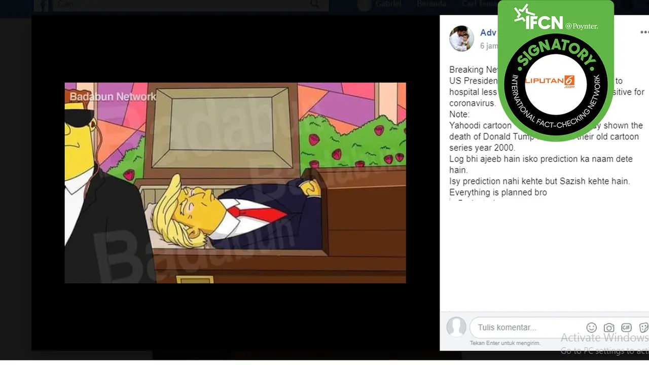 Hoaks kematian Donald Trump