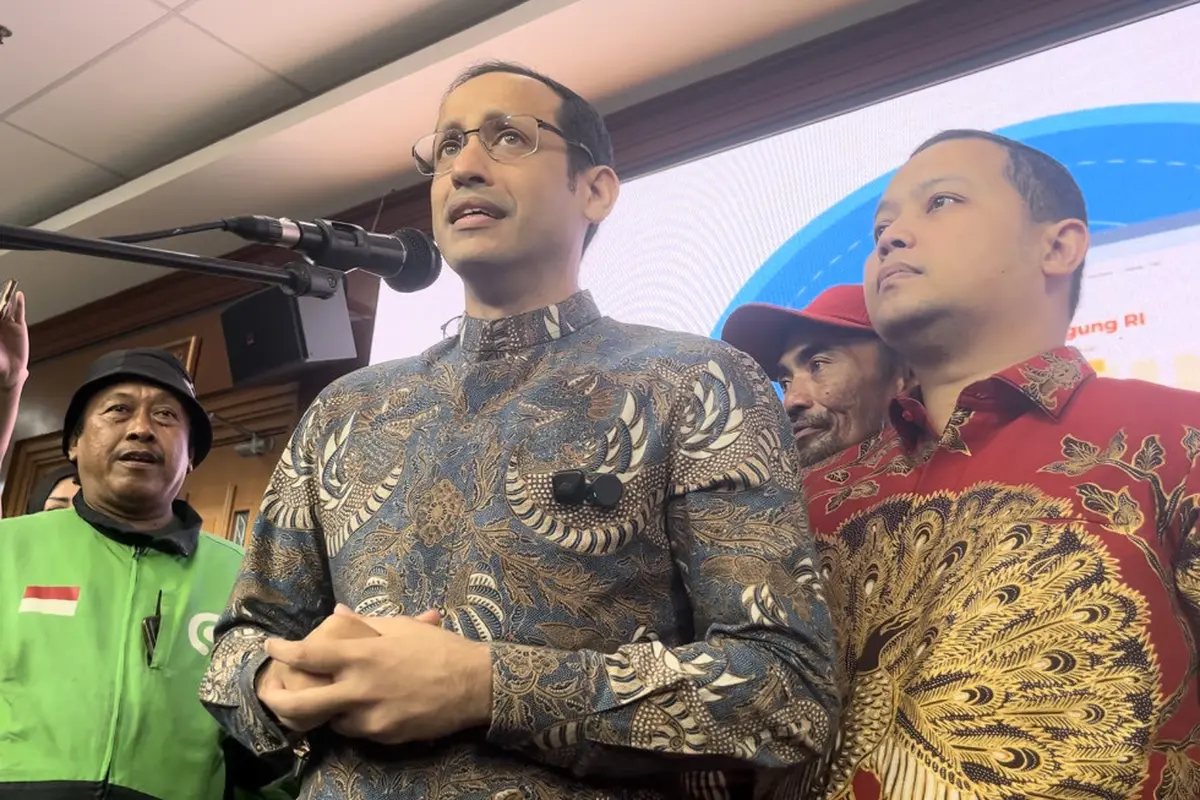 Mantan Menteri Pendidikan, Kebudayaan, Riset, dan Teknologi (Mendikbudristek), Nadiem Makarim di Pengadilan Tipikor Jakarta, Selasa (30/6/2026). (Liputan6.com/Radityo)