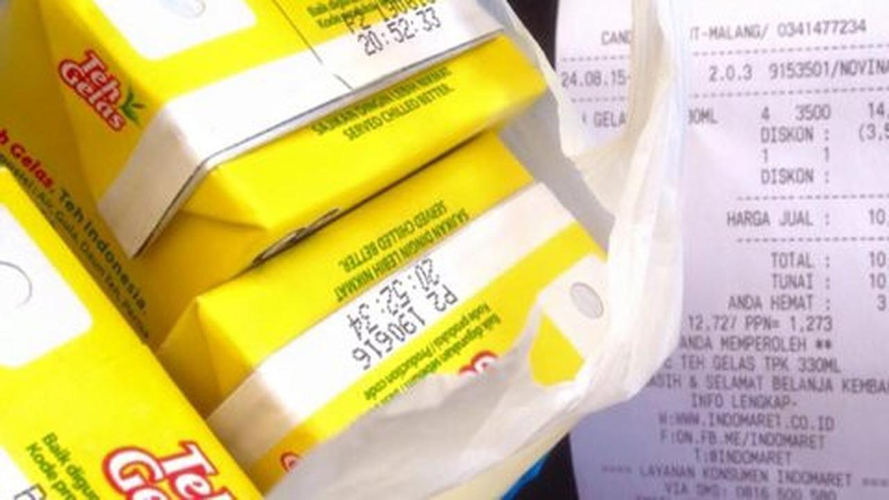 Lagi, kasir minimarket salah tuliskan struk belanja