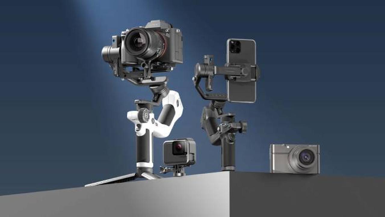 Stabilisateur Cardan Feiyu SCORP-C 2 Avec Suivi IA - Charge 3.5kg, Double Poignée, 14h Batterie