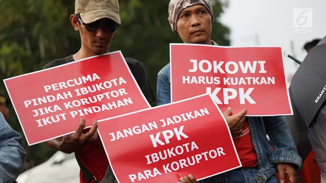 Massa Tuntut Jokowi Pilih Pimpinan KPK Bersih dan Jujur