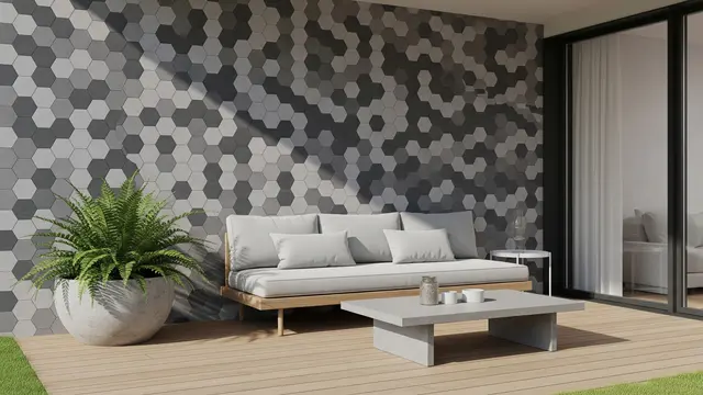 Model Teras Rumah Minimalis Dinding Keramik/Gemini AI
